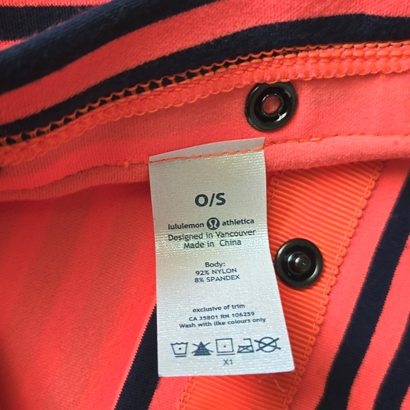 Lululemon Coral & Navy Vinyasa Scarf - Picture 10 of 12